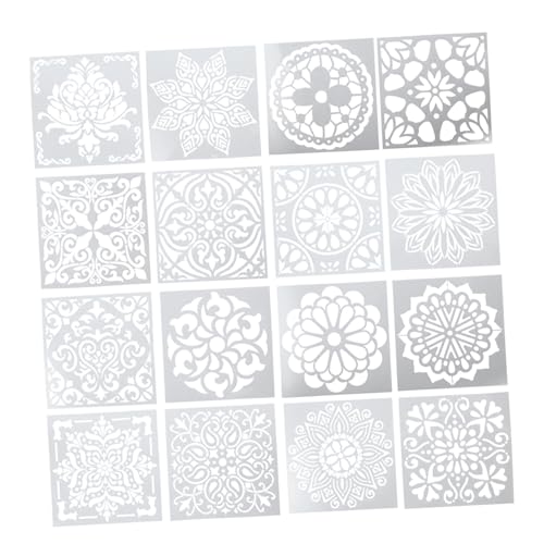 Holibanna 3 Sätze Teiliges Mandala Schablonen Wiederverwendbare Diy Malvorlagen Für Kreative Kunstprojekte Für Wanddekoration Scrapbooking Und Kinderzeichnungen 16 Stück * 3 von Holibanna
