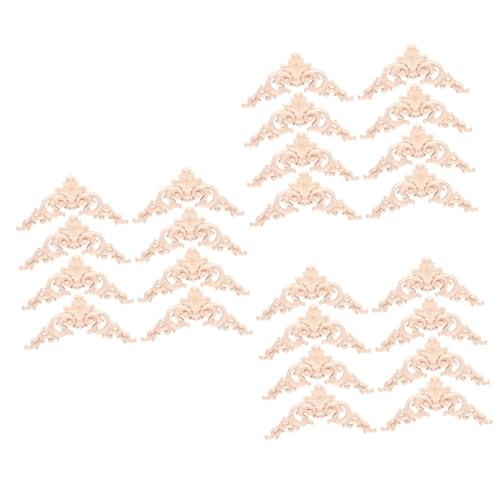 Holibanna 3 Sätze Unlackierter Rahmen Für Akzente Möbeleckapplikationen Hausapplikation Schutz Bausatz Rand Unbemalt Retro -möbel Handwerkliche Form Vintage - Hölzern Beige 8 Stücke * 3 von Holibanna