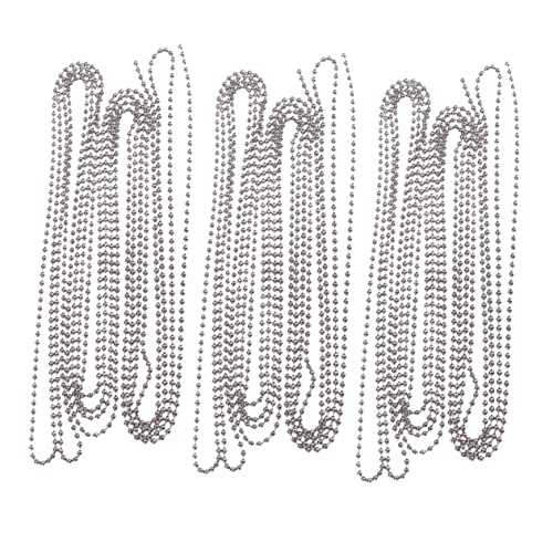 Holibanna 3 Satz Kugelkette Durchmesser mit Steckverbinder Langlebige Metallkette zum Kürzen für Schlüsselanhänger Hundemarken und Anhänger Holibanna 3 Satz Kugelkette Durchmesser mit Steckverbinder Langlebige Metallkette zum Kürzen für Schlüsselanhänger Hundemarken und Anhänger von Holibanna