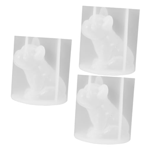 Holibanna 3 Stück Diy Handgemachte Silikonform für Bulldoggen Wiederverwendbare Gießform für Kreative Dekorationen Sicher und Langlebig für Bastelprojekte und von Holibanna