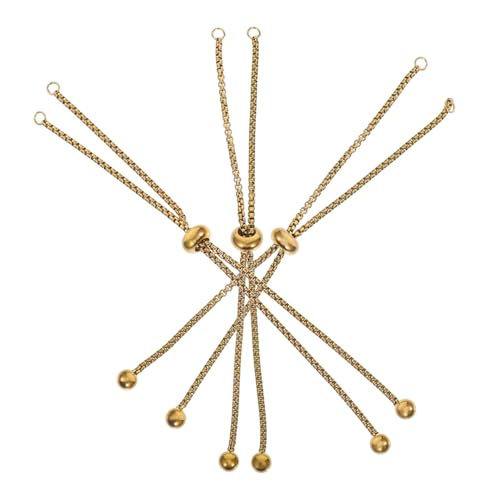 Holibanna 3 Stück Edelstahl Schmuckverlängerungsketten Goldfarben Verstellbare Armbandketten für DIY Schmuckherstellung Vakuumplattiert Rostfrei Charm Armband Zubehör Holibanna 3 Stück Edelstahl Schmuckverlängerungsketten Goldfarben Verstellbare Armbandketten für DIY Schmuckherstellung Vakuumplattiert Rostfrei Charm Armband Zubehör von Holibanna