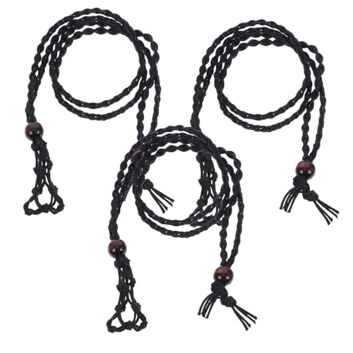 Holibanna 3 Stück Geflochtene Anhänger Halskette Kristallhalter Anhängerhalter Für Halskette Verstellbarer Kristall Halskettenhalter Steinhalter Halskette Käfig Halskette Für von Holibanna