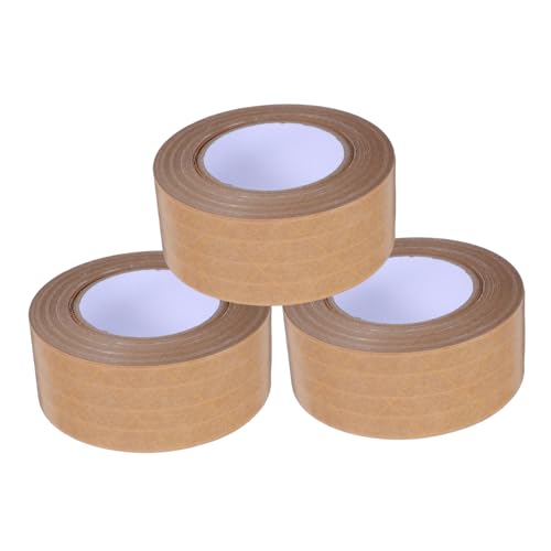 Holibanna 3 Stück Geripptes Kraftpapierband Braunes Kraftband Manipulationssicheres Klebeband Verstärktes Wasseraktiviertes Klebeband Versandklebeband Papierversandband Rahmendichtband Khaki Holibanna 3 Stück Geripptes Kraftpapierband Braunes Kraftband Manipulationssicheres Klebeband Verstärktes Wasseraktiviertes Klebeband Versandklebeband Papierversandband Rahmendichtband Khaki von Holibanna