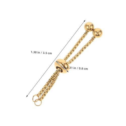 Holibanna 3 Stück Goldene Verstellbare Kettenverlängerung Armbandverlängerung mit Kugelenden DIY Schmuckzubehör Flexibel Anpassbar für Damen Holibanna 3 Stück Goldene Verstellbare Kettenverlängerung Armbandverlängerung mit Kugelenden DIY Schmuckzubehör Flexibel Anpassbar für Damen von Holibanna