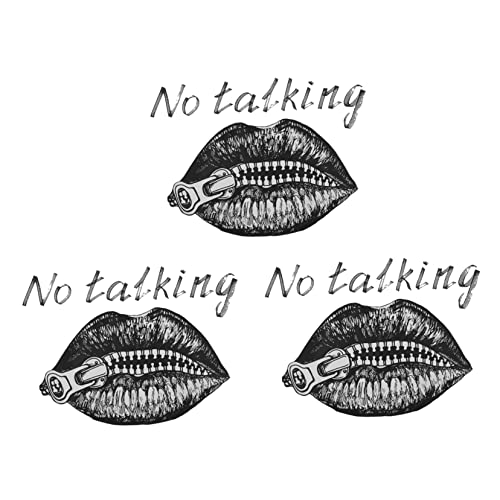 Holibanna 3 Stück Lippen Patches Wärmetransfer Applikationen für Kreative Diy Projekte für Bekleidungsdesign und Personalisierte von Holibanna