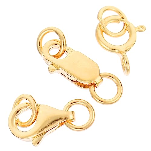 Holibanna 3 Stück Lobster Clasps für Schmuckherstellung Goldfarbene Verbindungselemente für und Armbänder DIY Zubehör für Kreative Projekte von Holibanna