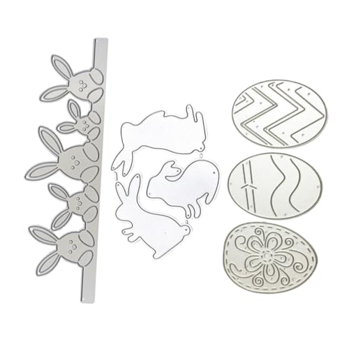 Holibanna 3 Stück Präge messer form Schablone Cutter sterben stirbt für die Kartenherstellung Stanzformen Stanzteile für Papierkarten Stahl mit hohem Kohlenstoffgehalt Silver von Holibanna