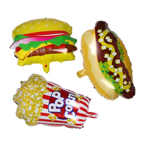 Holibanna 3 Stück Realistische Food Partyballons Popcorn Hamburger Hot Dog Langlebige Folienballons Schnelle Inflation Vielseitig für Kino und Geburtstagsdekorationen Wiederverwendbar Holibanna 3 Stück Realistische Food Partyballons Popcorn Hamburger Hot Dog Langlebige Folienballons Schnelle Inflation Vielseitig für Kino und Geburtstagsdekorationen Wiederverwendbar von Holibanna