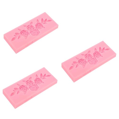 Holibanna 3 Stück Silikonform Rosenblumen Gießform für DIY Wiederverwendbar Antihaftbeschichtet für Bastelarbeiten Epoxidharz und Mehr Vielseitig Einsetzbar der Kreativgestaltung von Holibanna