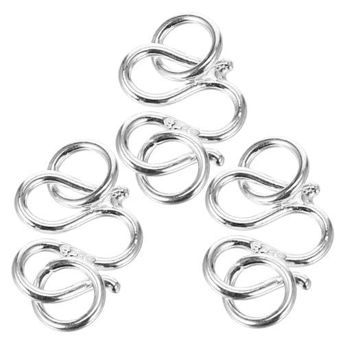 Holibanna 3 Stück Sterlingsilber Schmuckverbinder Langlebiger DIY Kettenverschluss Eleganter Karabiner Verschluss für Halsketten und Armbänder Leicht und Kompakt Vielseitig Verwendbar von Holibanna
