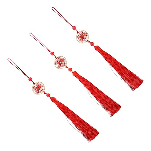 Holibanna 3 Stück Teiliges Diy Lesezeichen Quasten Dekorative Blüten Quasten Anhänger für Fächer und Handarbeiten Große Rote Farbe für Kreative und Bastelprojekte Holibanna 3 Stück Teiliges Diy Lesezeichen Quasten Dekorative Blüten Quasten Anhänger für Fächer und Handarbeiten Große Rote Farbe für Kreative und Bastelprojekte von Holibanna