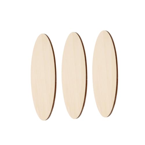 Holibanna 3 Stück Teiliges Runde Unbehandelte Holzscheiben aus Natürlichem Holz DIY Holzplatten zum Basteln und Bemalen Stabile Holzrohlinge für Kreative Dekoration und Handwerk von Holibanna