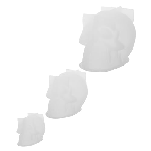 Holibanna 3 Stück Teiliges Silikon Schädelkopf Form Langlebige Halloween DIY Gießform für Epoxidharz Kerzen Seife Wachs und Weiche Flexible Schädelgussform für Kreative Partydekoration Holibanna 3 Stück Teiliges Silikon Schädelkopf Form Langlebige Halloween DIY Gießform für Epoxidharz Kerzen Seife Wachs und Weiche Flexible Schädelgussform für Kreative Partydekoration von Holibanna