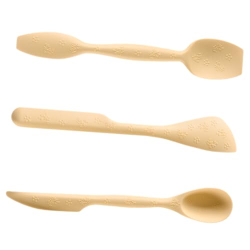 Holibanna 3 Stück Teiliges Silikon Spatel mit Doppelkopf Hitzebeständig Antihaftbeschichtet zum Backen Kochen und von Teig für Küche und Gastronomie von Holibanna