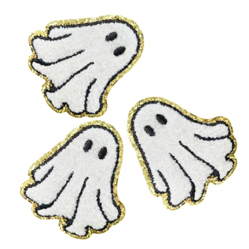 Holibanna 3 Stück Teiliges Weiße Bügelaufnäher für Jeans Kleidung Schuhe Waschbare Halloween Stickerei Patches mit Starkem Haftkleber Langlebige Textil Applikationen für DIY und Reparatur Holibanna 3 Stück Teiliges Weiße Bügelaufnäher für Jeans Kleidung Schuhe Waschbare Halloween Stickerei Patches mit Starkem Haftkleber Langlebige Textil Applikationen für DIY und Reparatur von Holibanna