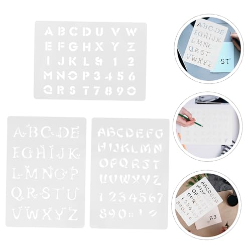 Holibanna 3 Stück Teiliges Wiederverwendbares Schablonen aus Waschbarem Buchstaben und Zahlen Schablonen für DIY Bastelprojekte Flexible Reißfeste Vorlagen für Papier und Holzdekoration Holibanna 3 Stück Teiliges Wiederverwendbares Schablonen aus Waschbarem Buchstaben und Zahlen Schablonen für DIY Bastelprojekte Flexible Reißfeste Vorlagen für Papier und Holzdekoration von Holibanna