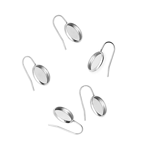 Holibanna 30 Stück Edelstahl -ohrring -bodenhalterung Sterling Cabochons Einstellung Draht Tablett Reifen Zubehör Schmuck Blenden Herstellung Haken Silver Holibanna 30 Stück Edelstahl -ohrring -bodenhalterung Sterling Cabochons Einstellung Draht Tablett Reifen Zubehör Schmuck Blenden Herstellung Haken Silver von Holibanna