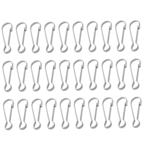 Holibanna 30 Stück Federklammern Für Lanyard Karabinerhaken Karabinerhaken Für Lanyard Hängeklammer Flaggenhaken Zum Aufhängen Federhaken Holibanna 30 Stück Federklammern Für Lanyard Karabinerhaken Karabinerhaken Für Lanyard Hängeklammer Flaggenhaken Zum Aufhängen Federhaken von Holibanna
