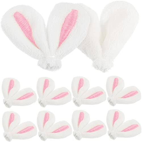 Holibanna 30 Stück Hasen Ohren Haarschmuck Hasenohren Zum Basteln Mädchen Mini-ohren Herstellung Plüsch Schüttgut Hasenohr Für Haarspangen Große Bastelohren Sprechen Zubehör Stoff Rosa von Holibanna