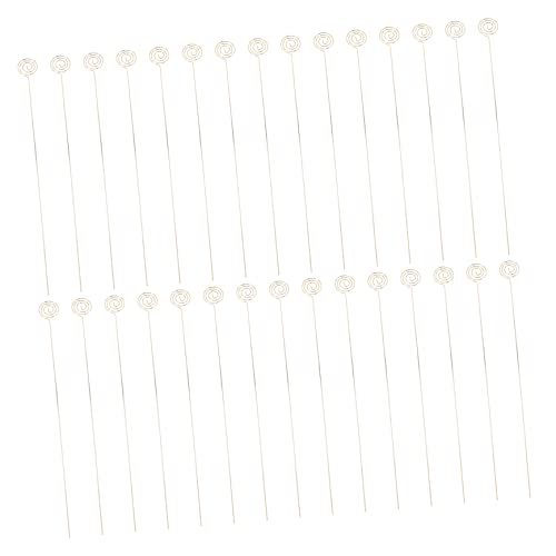Holibanna 30 Stück Metall Blumenkarten Clips Draht Tisch Foto Memo Halter Platzkartenhalter Hochzeitsdekorationshalter Kartenständer Floraler Visitenkartenhalter von Holibanna