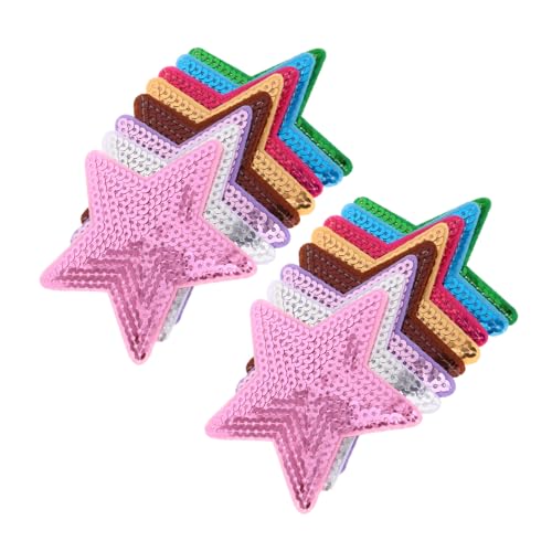 Holibanna 30 Stück Pailletten Sterne Aufbügelbare Bügelflicken mit Zacken Glitzernde Stern Applikationen für Kleidung Hüte Shirts und Hosen Einfach Anzubringen für DIY Bastelprojekte Holibanna 30 Stück Pailletten Sterne Aufbügelbare Bügelflicken mit Zacken Glitzernde Stern Applikationen für Kleidung Hüte Shirts und Hosen Einfach Anzubringen für DIY Bastelprojekte von Holibanna