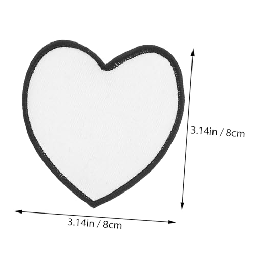 Holibanna 30 Stück Teiliges DIY Bügelpatch Weiß Blanko Aufnäher zum Aufbügeln und Nähen für Kleidung Jacken Schuhe Kreative Kleidung Dekoration und Reparatur von Holibanna