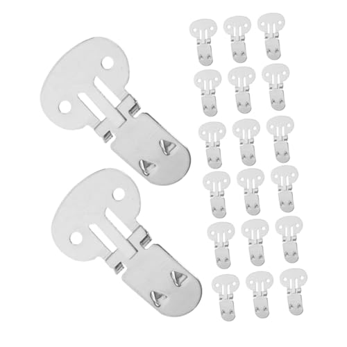 Holibanna 30 Stück Teiliges Edelstahl Flache Schuhclips Langlebige Abnehmbare Metall-schuhbefestigungen Leicht und Platzsparend für DIY Bastelprojekte und Damenschuhe Große Stabile Clips von Holibanna