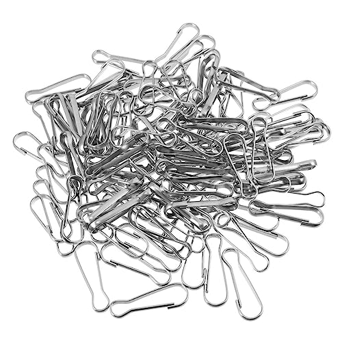 Holibanna 30 Stück Teiliges Edelstahl Snap Hooks Langlebig Rostfrei Vielseitig für Schlüsselanhänger DIY Bastelzubehör Flaggenmast Karabiner Verschlüsse für Armbänder und Taschen von Holibanna