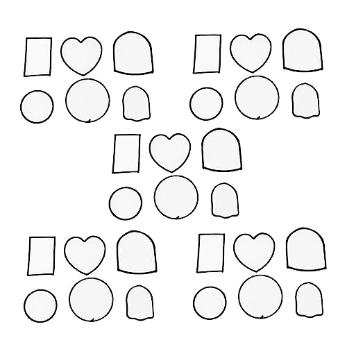 Holibanna 30 Stück Teiliges Weiße Selbstklebende DIY Patches zum Aufbügeln Blanke Reparatur und Dekorationsaufnäher für Kleidung Hüte Taschen Waschbare Stoffapplikationen für Textilien von Holibanna