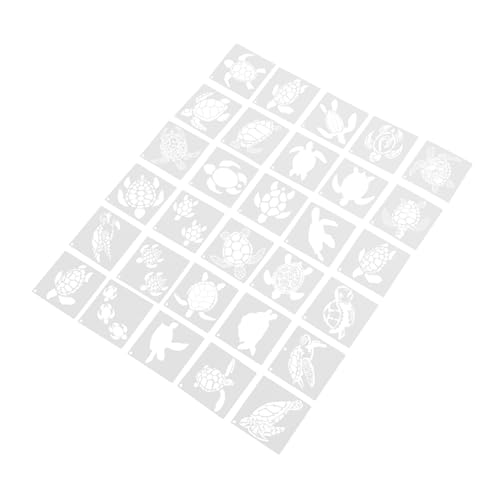 Holibanna 30 Stück Turtle Hohlschablone Schildkröten-vorlage Diy Bastelschablone Tierwelt-schablone Tier Schablone Wandkunst Schablone Tierische Vorlage Stoff Vorlage Das Haustier Weiß von Holibanna