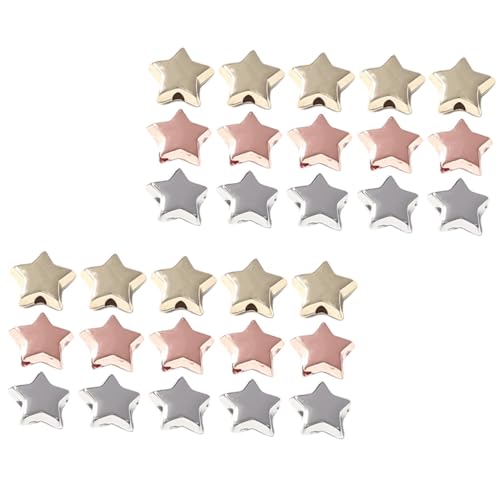 Holibanna 300 Stück Ccb Metall perlen Bunte Stern Spacer Perlen für Halsketten Armbänder DIY Schmuckherstellung Bastelperlen Zubehör für originelles Fädeln Holibanna 300 Stück Ccb Metall perlen Bunte Stern Spacer Perlen für Halsketten Armbänder DIY Schmuckherstellung Bastelperlen Zubehör für originelles Fädeln von Holibanna