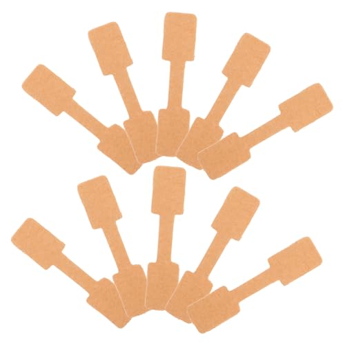 Holibanna 300 Stück Preisetiketten aus Kraftpapier Blanko Preisschilder für Ringe und Armbänder für Schmuckgeschäfte Messen und Einfach zu Entfernen Rückstandsfrei von Holibanna