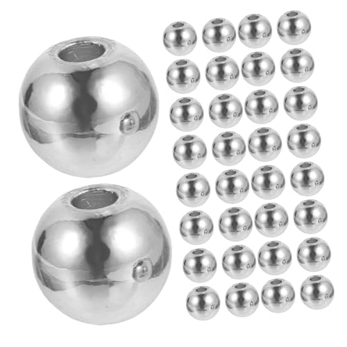 Holibanna 300 Stück Runde Spacer-perlen aus Kupfer Glatte Lose Perlen für Armband Halskette DIY Schmuckherstellung Zubehör von Holibanna
