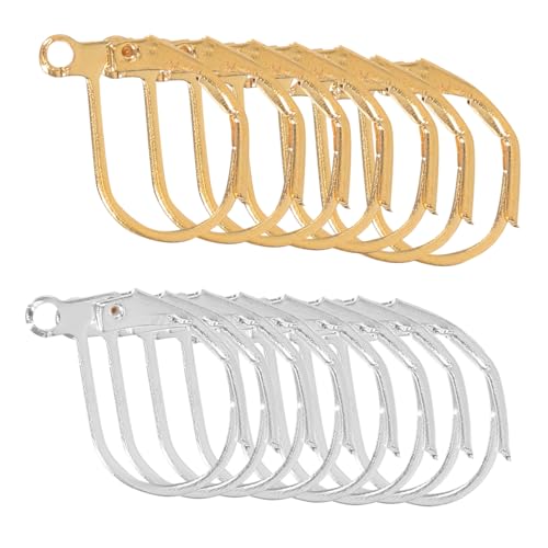 Holibanna 300 Stück Teiliges French Ohrhaken mit Elastischem Verschluss Leichte Schmuckzubehör für DIY Ohrringe Oxidationsbeständige Französische Ohrhaken in Gold und Silber Komfortabel für von Holibanna