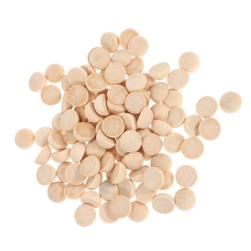 Holibanna 300pcs DIY Basteln Halbe Holzperlen Unvollendete Hölzerne Halbkugeln Zum Malen Und Dekorieren Kleiner Perlen Für Das Handwerksprojekte von Holibanna