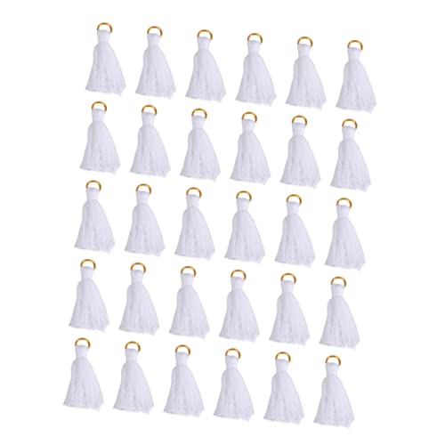 Holibanna 30Stücke Quastenanhänger mit Ring DIY Dekoration Baumwolle für Schmuckherstellung Taschen Schlüsselanhänger und Mehr Weiß Holibanna 30Stücke Quastenanhänger mit Ring DIY Dekoration Baumwolle für Schmuckherstellung Taschen Schlüsselanhänger und Mehr Weiß von Holibanna