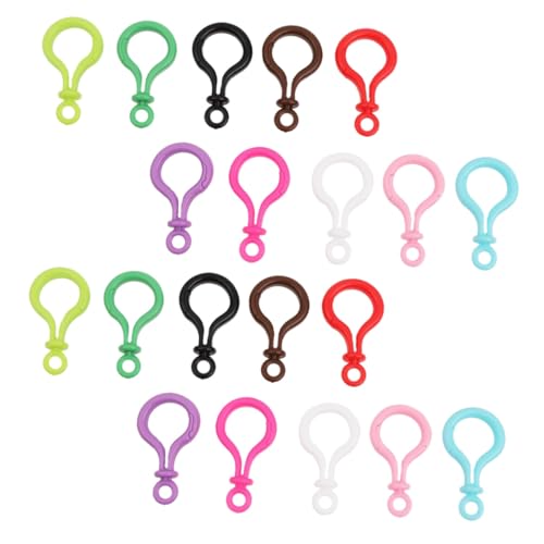 Holibanna 32 Stück Bunte Plastik Lobster Clips für Schlüsselanhänger Strapazierfähige Multifunktions Karabiner für DIY Projekte Zufällige Farben für Schlüssel und Zufällige Zufällige Farbe von Holibanna