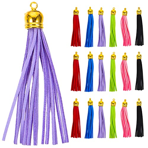 Holibanna 32 Stück Leder Quasten Anhänger Bunte Bastel Quasten für DIY Schlüsselanhänger Dekorationen für Kreative Projekte und Holibanna 32 Stück Leder Quasten Anhänger Bunte Bastel Quasten für DIY Schlüsselanhänger Dekorationen für Kreative Projekte und von Holibanna