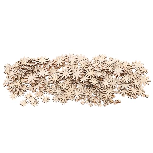 Holibanna 350 Stück Holzblumen zum Bemalen Unbehandelte Holzformen in Verschiedenen Kreative Bastelsets für DIY Deko Blumenornamente aus Glattem Naturholz für Handwerk und Dekoration Holibanna 350 Stück Holzblumen zum Bemalen Unbehandelte Holzformen in Verschiedenen Kreative Bastelsets für DIY Deko Blumenornamente aus Glattem Naturholz für Handwerk und Dekoration von Holibanna