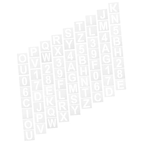 Holibanna 36 Stück Teiliges Buchstaben und Zahlen Schablonen Diy Malwerkzeug für Kreative Projekte Geeignet für Wände und Mehr von Holibanna