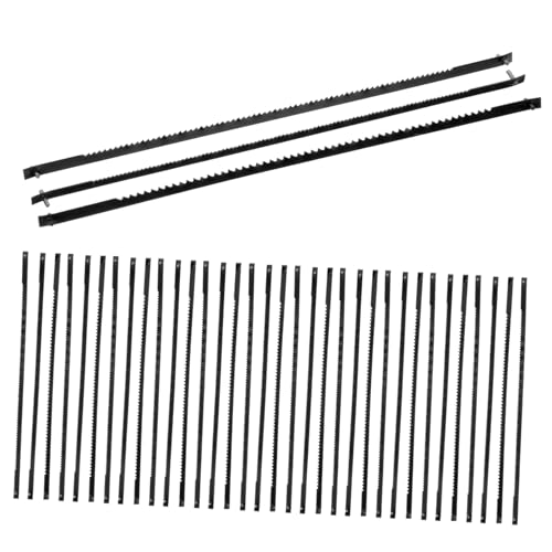 Holibanna 36 Stück Teiliges Pin ende aus Carbonstahl Lange Dekupiersägeblätter mit Zähnung Geeignet für Holz Kunststoff Schaum und Weiche Metalle Kompatibel Stichsägen von Holibanna