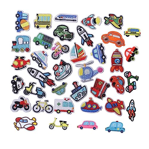 Holibanna 38 Stück Teiliges Lustiger Cartoon Stickerei Patches für Kinderbekleidung Diy Flicken für Kleidung Taschen und Bastelarbeiten Kreative Applikationen und Reparaturen von Holibanna