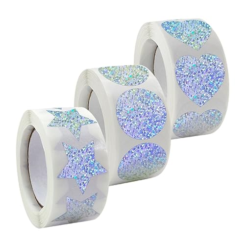 Holibanna 3Rollen Selbstklebende Siegelaufkleber Stern Und Kreative Verpackungsaufkleber Für Etikettierung Und Dekoration Multifunktionale Aufkleber Holibanna 3Rollen Selbstklebende Siegelaufkleber Stern Und Kreative Verpackungsaufkleber Für Etikettierung Und Dekoration Multifunktionale Aufkleber von Holibanna
