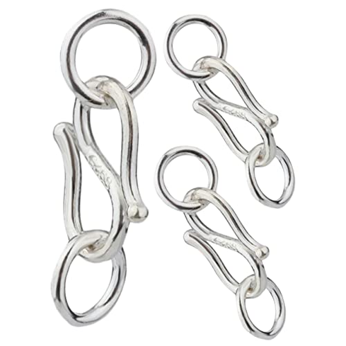 Holibanna 3Stücke DIY Schmuckverschluss Teiliges S Haken Armbandverschluss Langlebig und Glänzend für Armbänder und Schmuckprojekte Sicher und Nickelfrei Holibanna 3Stücke DIY Schmuckverschluss Teiliges S Haken Armbandverschluss Langlebig und Glänzend für Armbänder und Schmuckprojekte Sicher und Nickelfrei von Holibanna