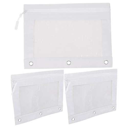 Holibanna 3Stücke Dokumententaschen mit Reißverschluss Große Kapazität Bindertaschen für Stifte und Schreibwaren für Schule und Reisen Transparent Holibanna 3Stücke Dokumententaschen mit Reißverschluss Große Kapazität Bindertaschen für Stifte und Schreibwaren für Schule und Reisen Transparent von Holibanna