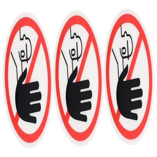 Holibanna 3Stücke Sicherheitswarnaufkleber Bitte nicht Berühren Selbstklebendes Warnschild für Glatte Oberflächen Langlebig und Reißfest für Geräte Holibanna 3Stücke Sicherheitswarnaufkleber Bitte nicht Berühren Selbstklebendes Warnschild für Glatte Oberflächen Langlebig und Reißfest für Geräte von Holibanna