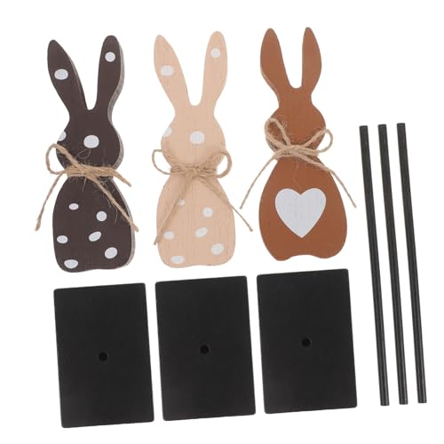 Holibanna 3stücke Teiliges Holz-osterhasen Dekofigur Für Tischdekoration Frühlingsfest Und Ostern Party Zubehör Kreative Osterdeko Für Zuhause Und Holibanna 3stücke Teiliges Holz-osterhasen Dekofigur Für Tischdekoration Frühlingsfest Und Ostern Party Zubehör Kreative Osterdeko Für Zuhause Und von Holibanna