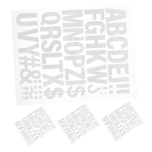 Holibanna 4 Bögen Zum Aufbügeln Von Buchstaben Für Stoff Wärmeübertragungs Buchstabenaufkleber Für Kleidung Vinyl Alphabet Patches Zum Aufbügeln DIY Bastelarbeiten Stoffaufkleber Hüte von Holibanna