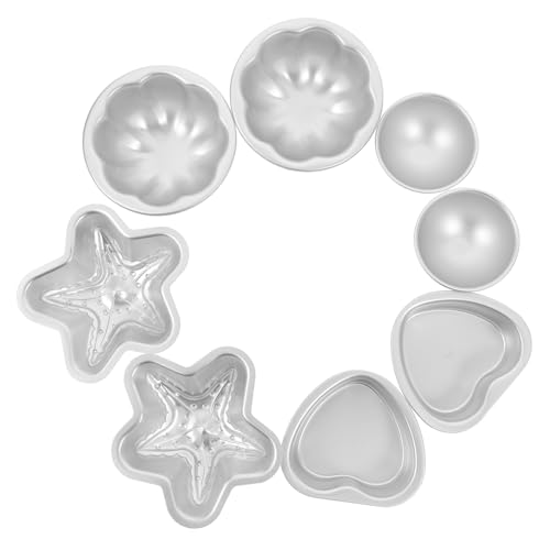Holibanna 4 Paare Teiliges Aluminiumlegierung Badebombenformen Multifunktionale Formen für Diy und Einfache Demontage für Bastelprojekte und Geschenkideen von Holibanna