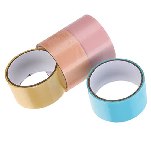 Holibanna 4 Rollen Dekoratives Klebeband für Fidget Bälle Extra Breites Haftendes Diy Tape Farben Stressabbau für Erwachsene Breit Langlebig und Praktisch von Holibanna